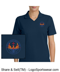Port Authority Ladies Rapid Dry Polo Design Zoom